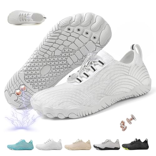 Grounding Shoes with Copper, Grounded Footwear Barefoot Shoes for Women Men, Non-Slip Lightweight Comfortable Soft Wide Toe Beach Walking