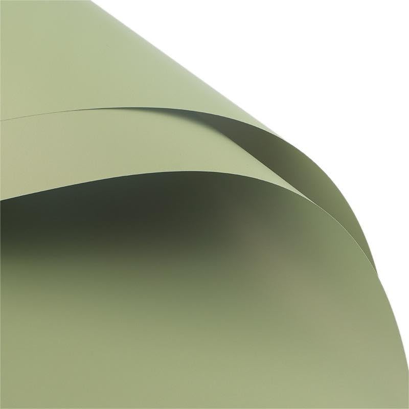 Image of Oasis - 20 Sheets Korean Style Waterproof Premium Bouquet Wrapping Sheet (58cm x 58cm) | Plain Matcha Green Luxe Flower Wrapping Sheet | Elegant packaging for bouquet, Gift Wrapping & More