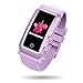 BIGCHINAMALL Montre Connectée Enfant Fille Garçon (Violet)