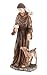 Fox Valley Traders St. Francis of Assisi Decorative Garden Statue, Weather-Resistant Resin, 16" High
