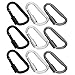 D Shaped Buckle Carabiner, Quick Hanging Lock Outdoor Equipment Tool Aluminum Alloy Carabiner for Attaching to Backpacks Key Rings and Water Bottles
