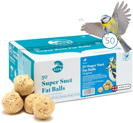 RSPB - Fat Balls, Bird Food for Outside Birds, High Energy Suet Balls, Made in the UK, Delicious and Nutritious, Suitable for Year-Round Feeding (Box of 50) - View 3