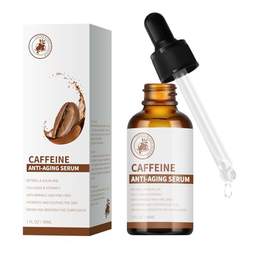 Siero occhi al retinolo e caffeina, siero al retinolo per viso sotto gli occhi, siero al collagene, antirughe, levigante, linee sottili, rassodante, idratante, riduce il gonfiore, occhiaie, siero viso