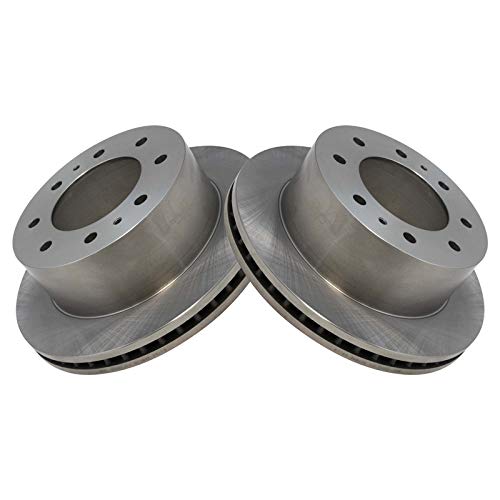 Image of TRQ Rear Ceramic Disc Brake Pad & Rotor Kit for Chevy GMC 2500 3500 Truck