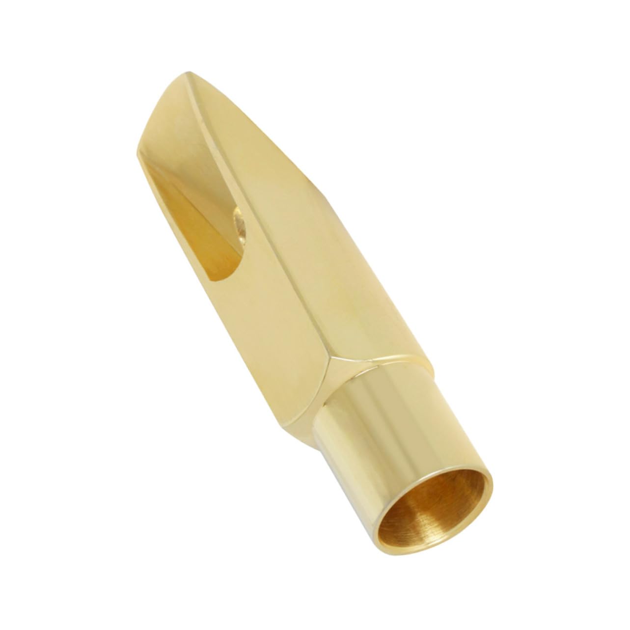 Bocchino Sax G1 Soprano in Metallo Oro per Sassofono | 6 Fori, Finitura Dorata, Accessorio Singolo, Linea per Strumenti a Fiato Soprano