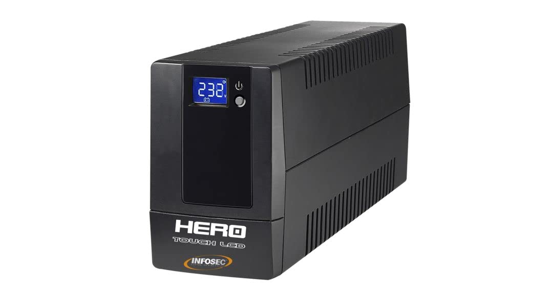 Onduleur Hero Touch LCD 400 VA - Infosec - Alimentation sans Interruption, PC, écrans, 4 Prises informatiques IEC, 400VA/240W
