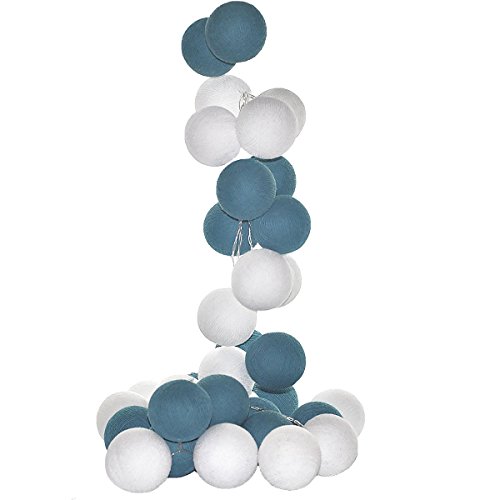 Cordão de Luz Led Mendoza Kit 20 Bolas Cormilu Azul 110V