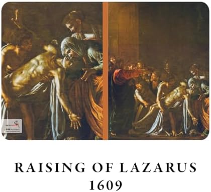 Retronote Saint Series I - A5, Caravaggio 4'lü Defter Seti III, Çizgisiz, Toplam 256 Sayfa, Her biri 64 Sayfa, Tel Dikiş, Esnek Kapak, Oval Kenar, Tuval Doku, 60 gram, Sarı Krem Renk - Görsel 4