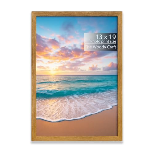 Image of 13x19 Photo Frame | Brown Photo Frames For Wall That Enhances Cozy Spaces | Wall Frame For Home Decoration | Wooden Photo Frame With Neat Lines | Aesthetic Photo Frames For Balanced Decor