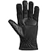 isotoner Men's Tech Stretch Smartouch Fleece Palm Gloves, Black, LG