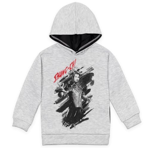 Sweat Marvel Shang-Chi en polaire premium grise pour garçon de taille 10-12 ans