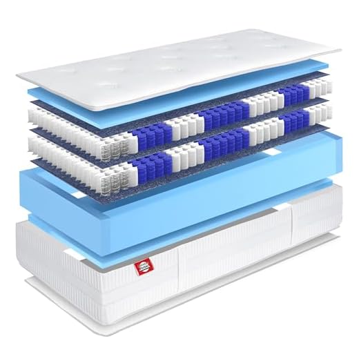 MSS 20 cm hohe 7-Zonen Taschenfederkern-Matratze Medic 100 x 200 cm H5 inkl. hochwertig versteppter Bezug - weiß 7 Matratzen Perfekt Boxspring-Matratze in den Härtegraden H2, H3, H4 und H5, Höhe von 33 cm, Terra Med Box² Boxspringbett-Matratze mit Doppel-Federkern (H5, 90 x 200 cm)