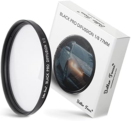 Better Focus Black Diffusion Pro Mist Filter 1/4-77 mm Glow Mist Effect Filter Cinebloom Promist Effect Filter 1/4-77 mm