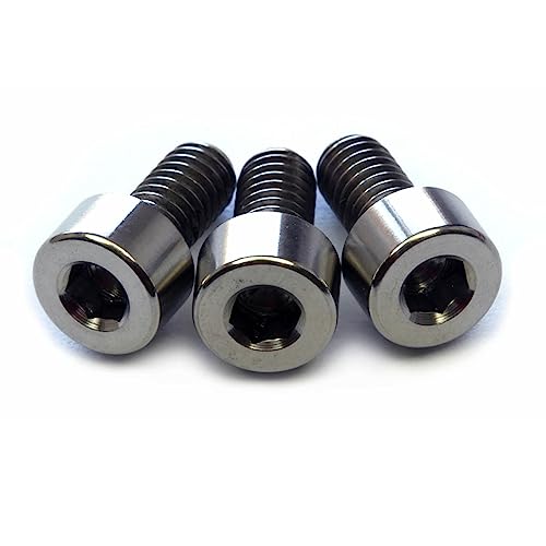 Titanium Screws (Bulk set 50) - Floyd Rose Style Guitar Locking Nut Screws Set - MonsterBolts (Qty 50, Titanium)