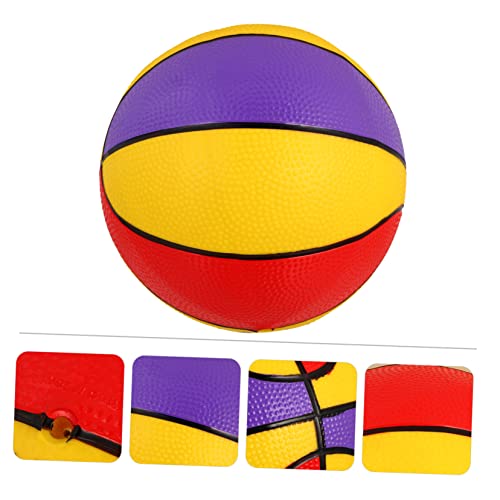 Yardwe 2 Peças basquete colorido brinquedo prazer dante jogos ao ar livre basquete infantil cesta de