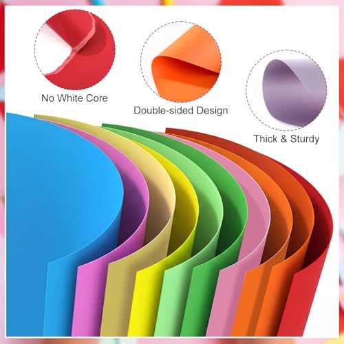 240 Sheets Colored Cardstock 5 x 7, 10 Colors, 65Lb - image 3
