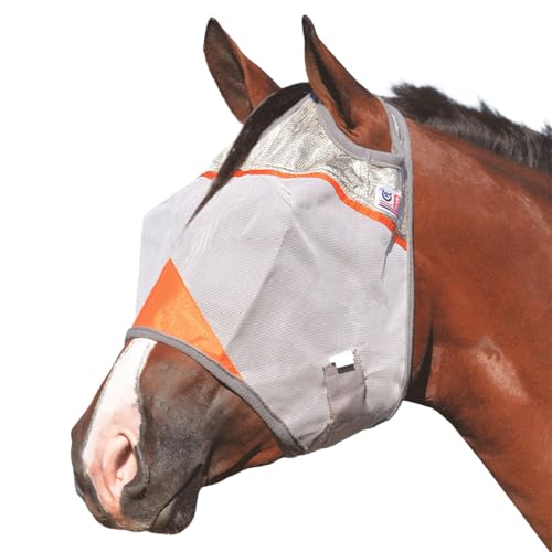 Cashel Crusader Fly Mask, Standard (Orange, Horse) Cashel Crusader Fly Mask, Standard (Orange, Horse)