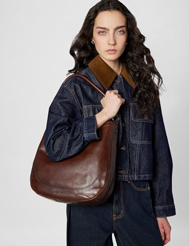 Frye womens Melissa hobo handbags, Dark Brown, One Size US - Thumbnail 2