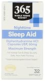 365 by Whole Foods Market Sleep Aid Diphenhydramine Soft Gels 50 MG, 32 CT