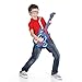 Lexibook, Disney Stitch, Electronic Guitar with Microphone and Glasses for Stylish Singing, 2 Game Modes, Demo Melodies, Light Effects, Blue, K260D
