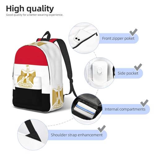 Sac à dos d'infirmière grand compartiment PC imprimé Égypte - 5