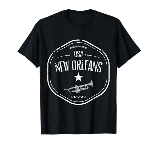 Camiseta retro de New Orleans Jazz de Nueva Orleans Camiseta