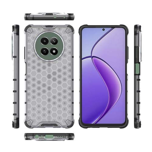 Image of Hard PC Back Case Cover for Realme 13 5G Anti Slip Ultra Thin Shockproof Reinforced Corners (Polycarbonate|Clear)