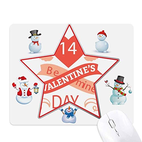 Tapis de souris bonhomme de neige rouge Be Mine pour créer un espace bureau cocooning et chaleureux