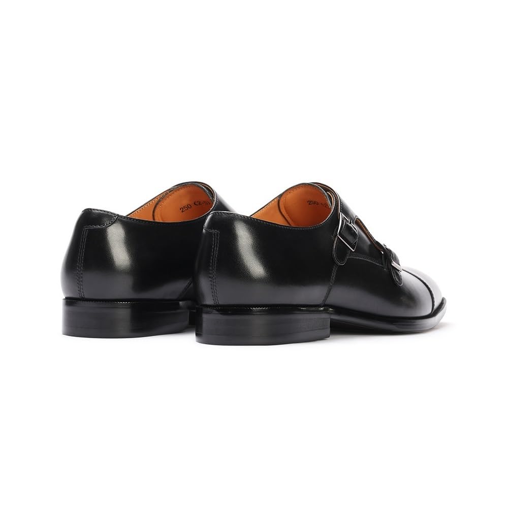 Rui Landed Scarpe Eleganti da Uomo for Uomo Scarpe a Punta Slip On in Vera Pelle Tinta Unita Monk-Strap Scarpe Basse for Ufficio Primo Strato di Pelle Bovina Scarpe da Uomo