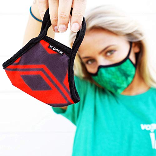 Particle Filtering Face Mask by Vogmask, VMC (Black Noir, Small (Pack