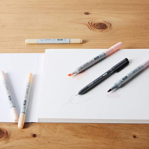 Copic Ciao Coloured Marker Pen - 5+1 Set Portrait 1, For Art & Crafts, Colouring, Graphics, Highlighter, Design, Anime, Professional & Beginners, Art Supplies & Colouring Books