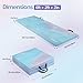 Matladin 6' Folding Tri-fold Gymnastics Gym Exercise Aerobics Mat, 6ft x 2ft x 2in PU Leather Tumbling Mats with Hook & Loop Fastener for Stretching Yoga Cheerleading Martial Arts (Starry Sky)