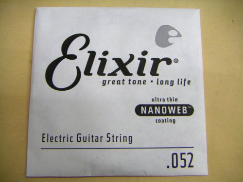 エリクサー .052 バラ弦 1本 コーティング ナノウェブ Elixir エレキギター弦 ワウンド弦