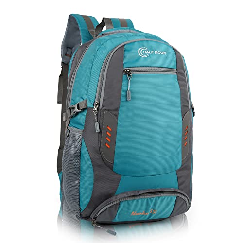 Half Moon Extra Large Size 55L Rucksack Bag/Trekking Bags for Men, Black With Laptop Compartment For Luggage P