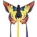 Produktbild HQ 100300 - Butterfly Kite Swallowtail R, Kinderdrachen Einleiner, ab 5 Jahren, 34x52cm und 2x300cm Drachenschwanz, inkl. 10kp Polyesterschnur 25m auf Griff, 2-4 Beaufort
