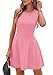 PRETTYGARDEN Summer Dresses for Women 2025 Elegant Classy A Line Business Casual Work Graduation Cocktail Short Dress (Pink,X-Small)