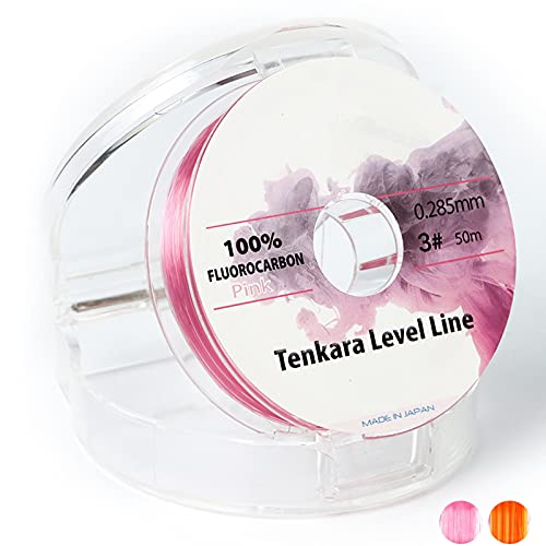 Maxcatch Tenkara Level Line, Pink Fluorocarbon Fly Fishing Line(Pink, 50M #3) #TOP7