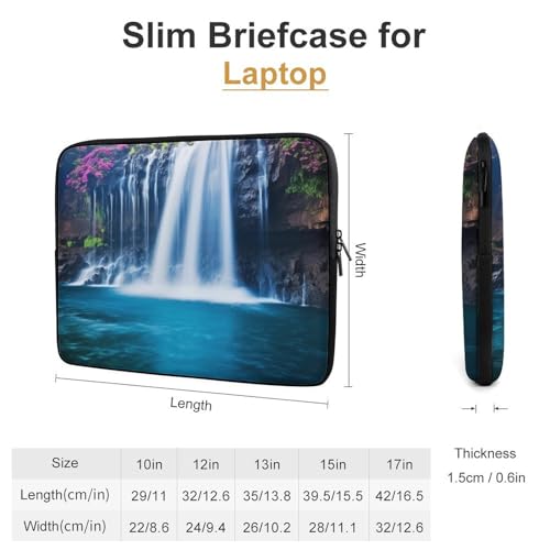 Funda para Laptop 10 pulgadas Azul Cascada en Hawaii miniatura 2