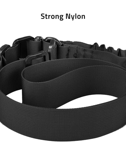 CVLIFE Rifle Sling Two Point Sling, Removable Pad 360° Swivels, Elastic - image 3