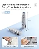 ORICO Pamięć USB 64 GB USB 3.2 Gen 1 typ A i USB-C pamięć flash z pierścieniem 150 MB/s Memory Stick OTG do smartfonów z systemem Android, iPhone 15/16/17, MacBook i iPad, tabletów, Plug & Play
