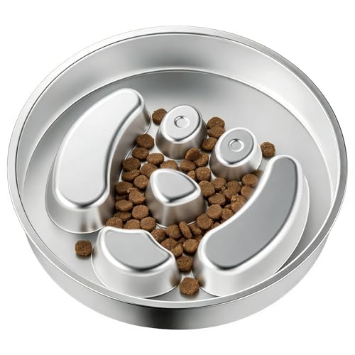 Générique Gamelle Anti-Glouton pour Chien | Plateau de Léchage pour Chiots et Chiens | Gamelle Anti-Glouton Antidérapant | pour Usage Intérieur Extérieur Maison Camping Transport Caisse Dressage