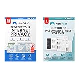 NordVPN + NordPass: 18-month VPN and 12-month Password Manager Subscription Bundle for Internet...