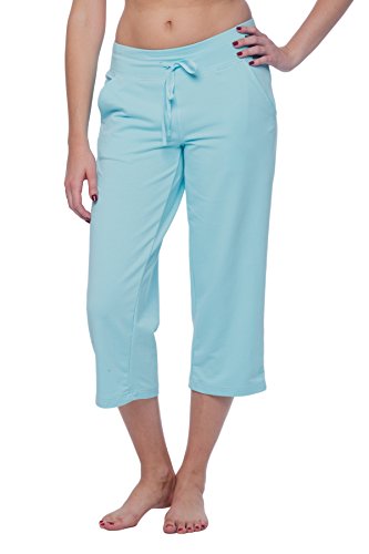 Alki'i Women's Comfort Lounge Capri Turquoise M