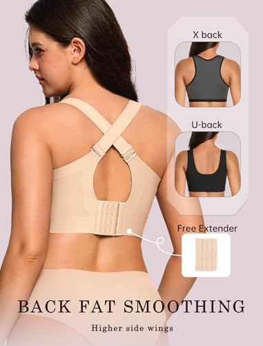Image of OEAK Womens Wireless Jelly Bras Plus Size Support Push Up Comfortable Bra