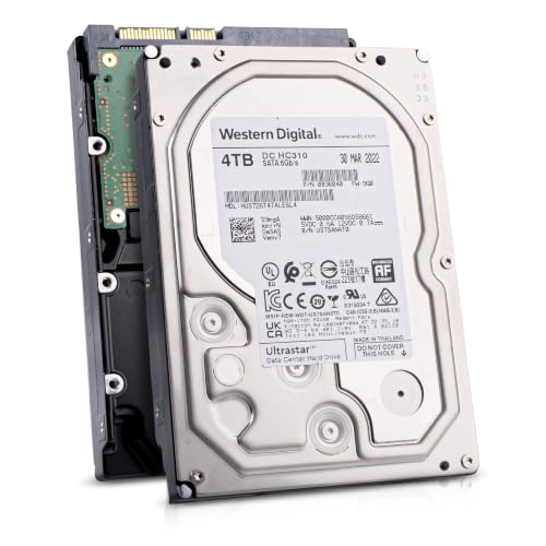 Image of Hitachi 2022 HGST WD Ultrastar HUS726T4TALE6L4 4TB 7200 RPM 512e SATA 6Gb /s 3.5-inch Internal Hard Disk Drive (Renewed)