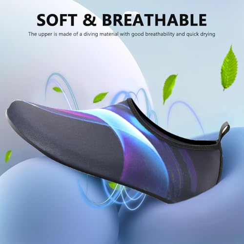 Image of Water Shoes for Women Men Quick-Dry Barefoot Aqua Socks Swim Pool Non Slip Surf Yoga Exercise Outdoor Trave Essentials