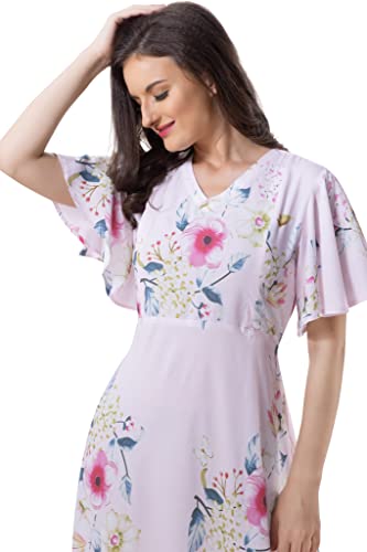 Image of AV2 Womens Viscose Maternity | Nursing |Feeding | Breast Feeding Dress with Zippers for Post Pregnancy