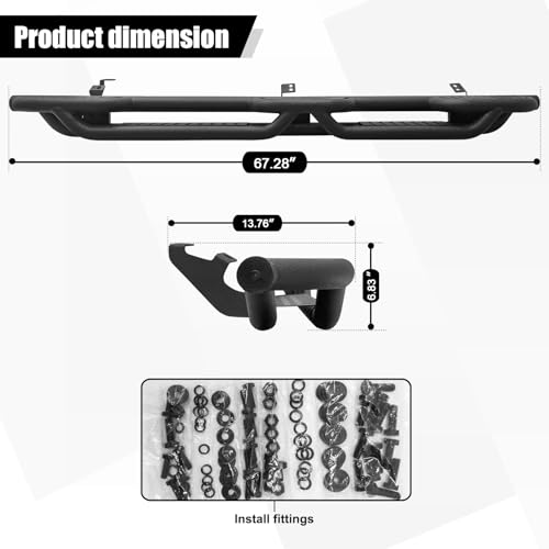 Estribos laterales GNG para Toyota 4Runner 2010-2024 miniatura 7