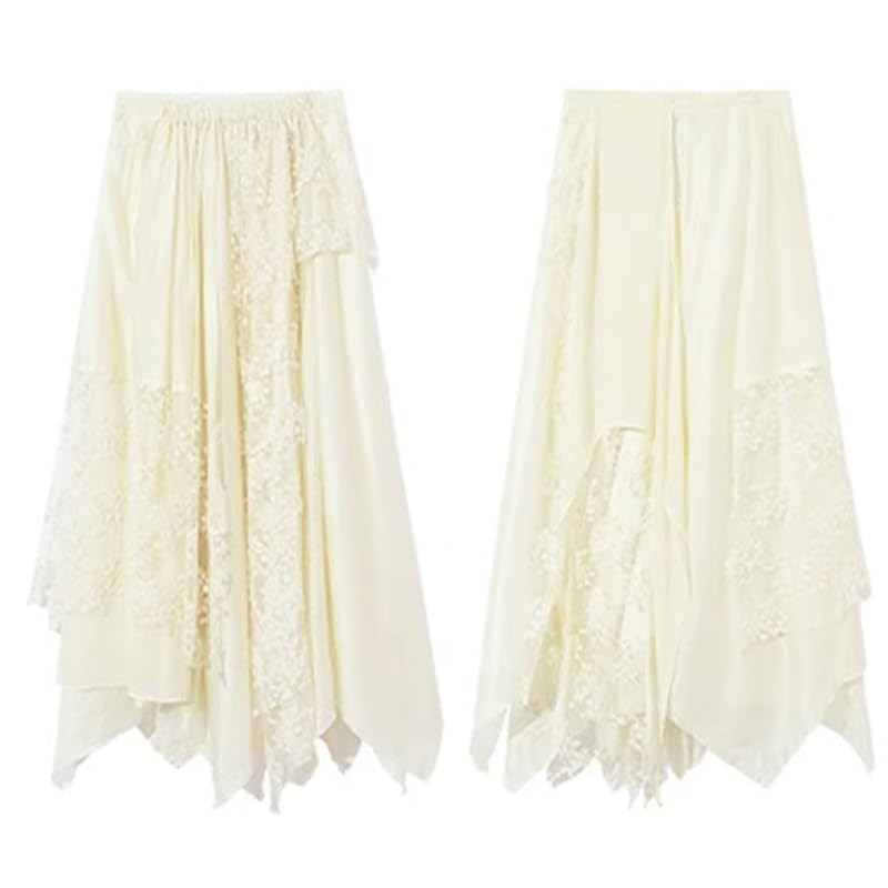 Heavy Embroidered ​​Skirt for Women in Spring Design Irregular Skirt2