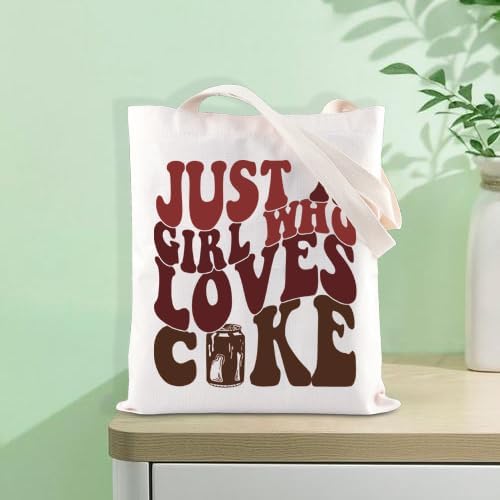 Fizzy Drink Tote Bag Just A Girl Who Loves C Tote Bag Summer Trip Gift Fizzy Drink Lover Handbag Drinker Fan Gift (LOVES CO T) - Image 7